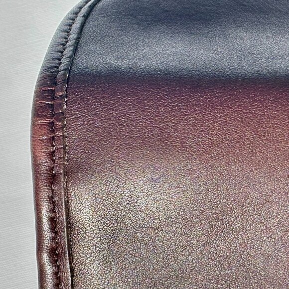 Coach Vintage Leather Turn Lock Case Wallet Mahogany Brass 7171 - Picture 13 of 15